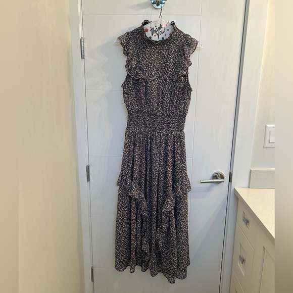 Lulu’s Evalina Floral Print Mock Neck Midi Dress. Size S. Perfect condition - Picture 1 of 7